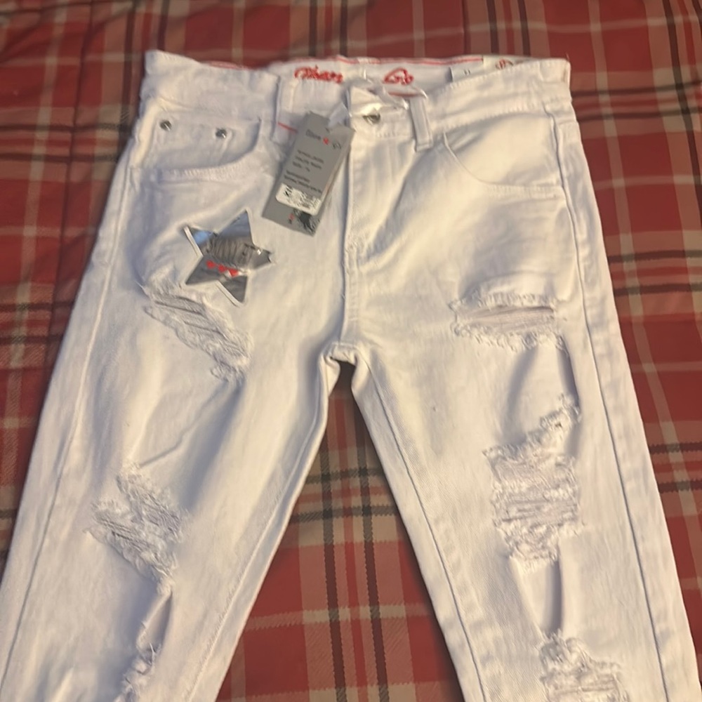 Skinny fit Teen * Gs jeans in white 7-16